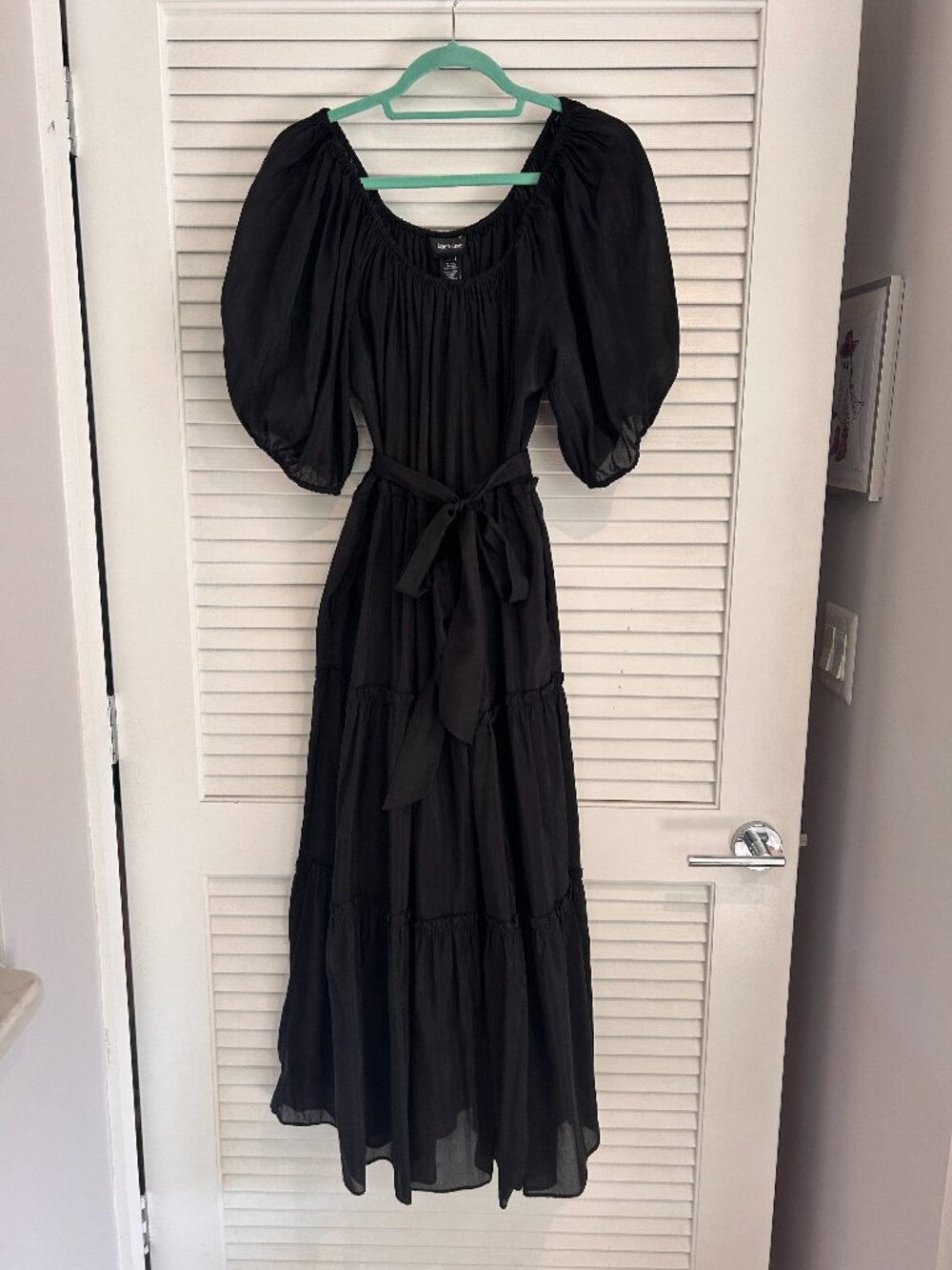 Karen Kane Puff Sleeve Tiered Maxi Dress - Picture 2 of 7